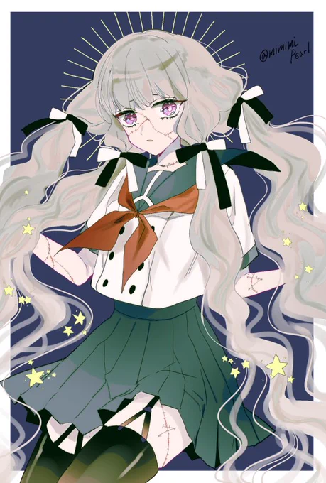 #美少女版深夜の真剣お絵描き60分1本勝負継ぎ接ぎ 