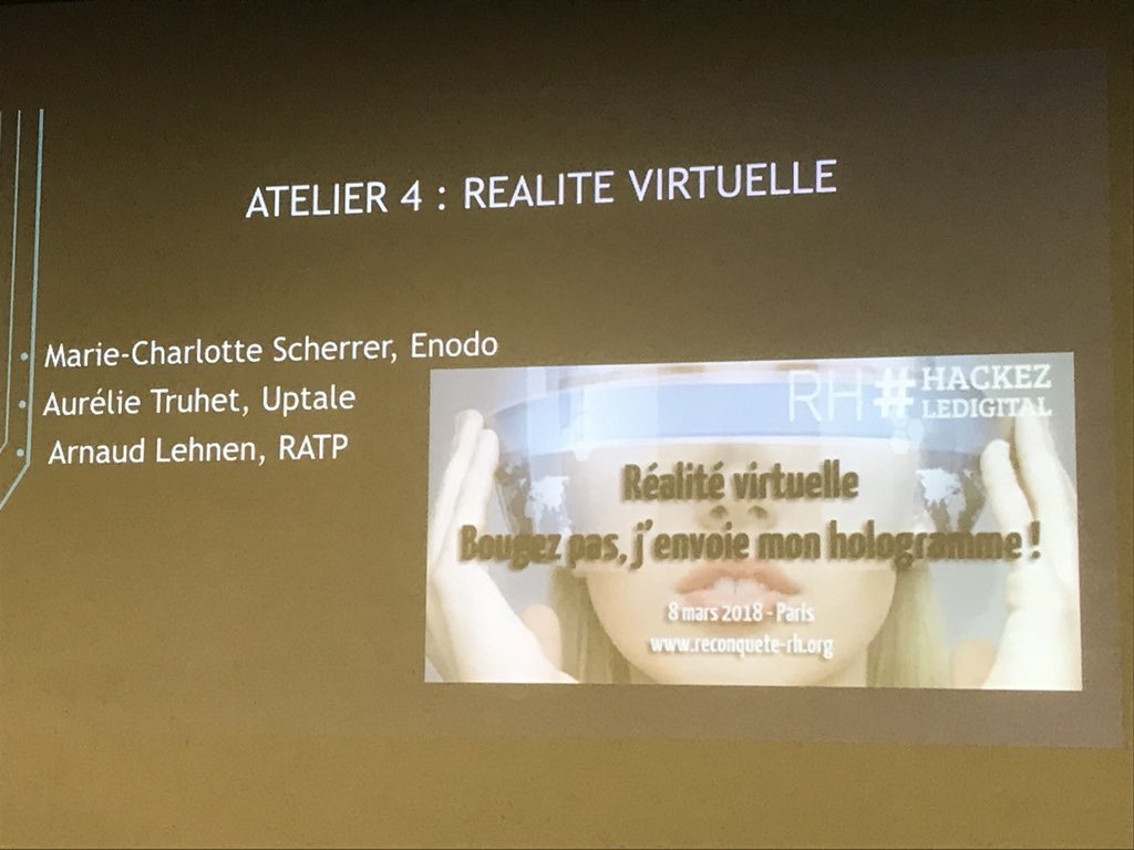 Atelier 4, c’est parti avec <a href="/realtime_Enodo/">Enodo</a> <a href="/uptale_io/">Uptale</a> pour débattre sur la #RealiteVirtuelle #RHHACKENT