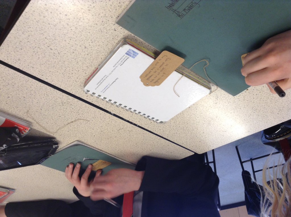 9T writing their tree labels in preparation for next week #FinishTheForest