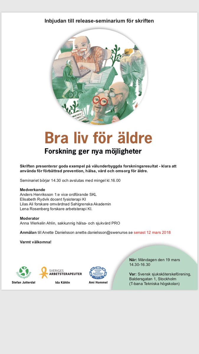 StefanJutterdal's tweet photo. @ekvall_eva @FysioScience_SE @fysioswe @sydsvenskan Här presenteras både goda exempel och aktuell forskning Välkomna! https://t.co/Jt1yHhj6GW