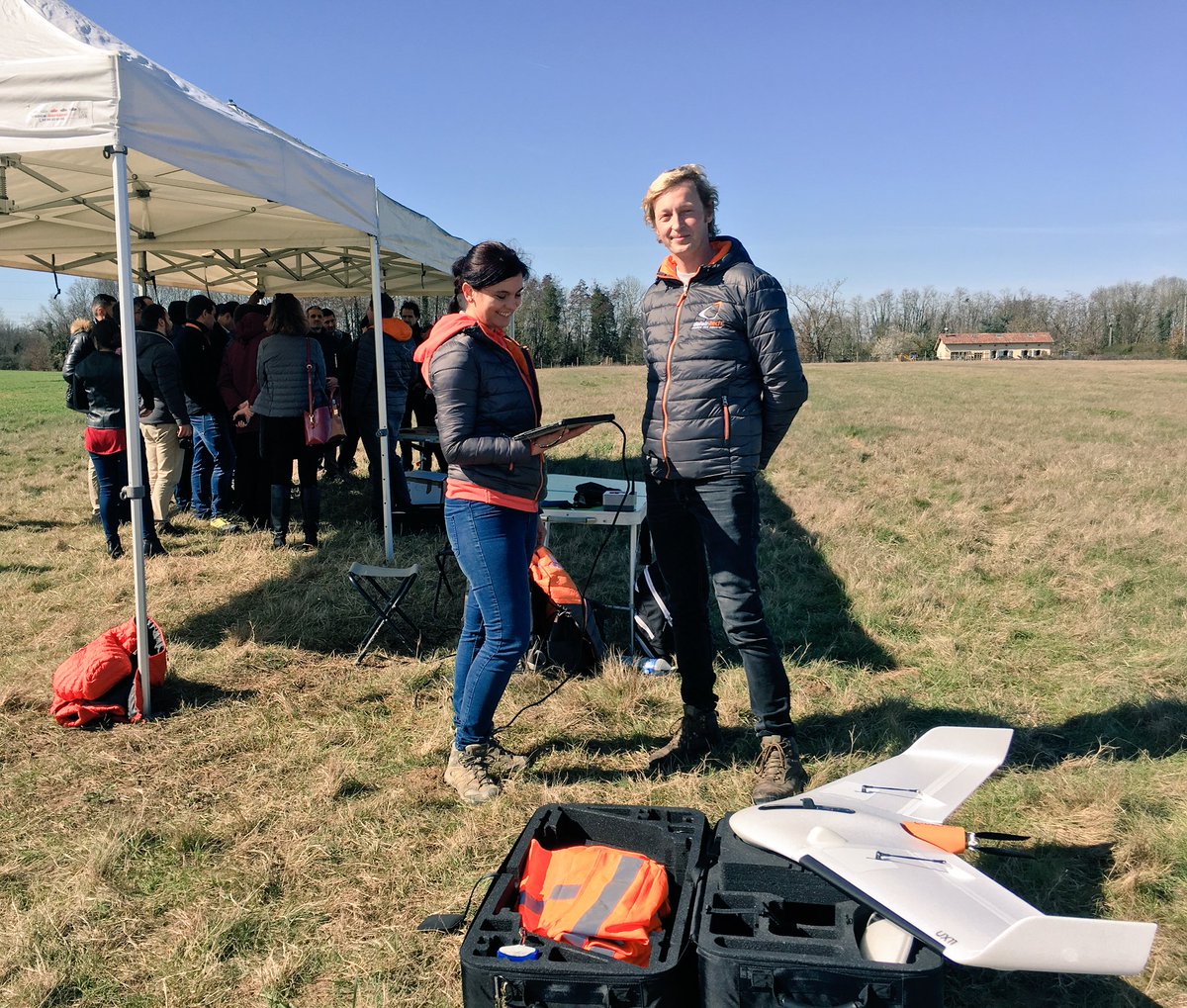 DelairTech's tweet image. Preflight check-list in progress! #drone #UAV #demoflight #UAS