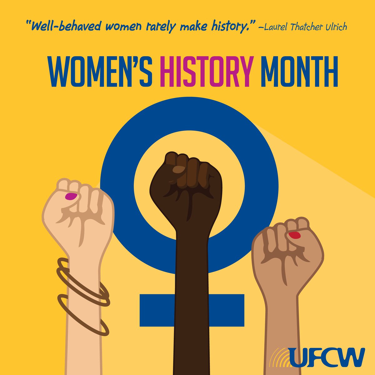 UFCW's tweet image. Happy #InternationalWomensDay2018 to all the hardworking women in our UFCW family!