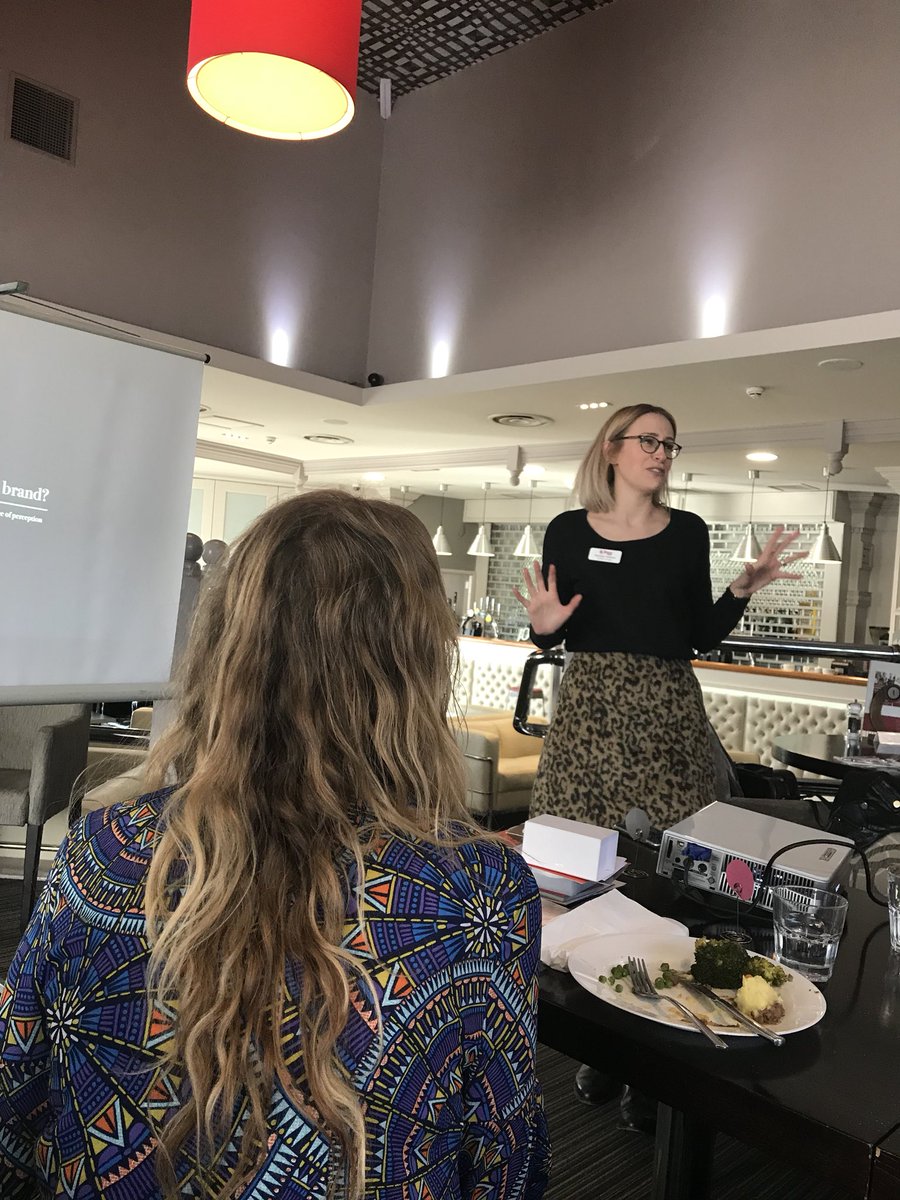 karencureton's tweet photo. The talented @PamPageLooker educating us about branding @AthenaNotts https://t.co/t7SWPrIY2m