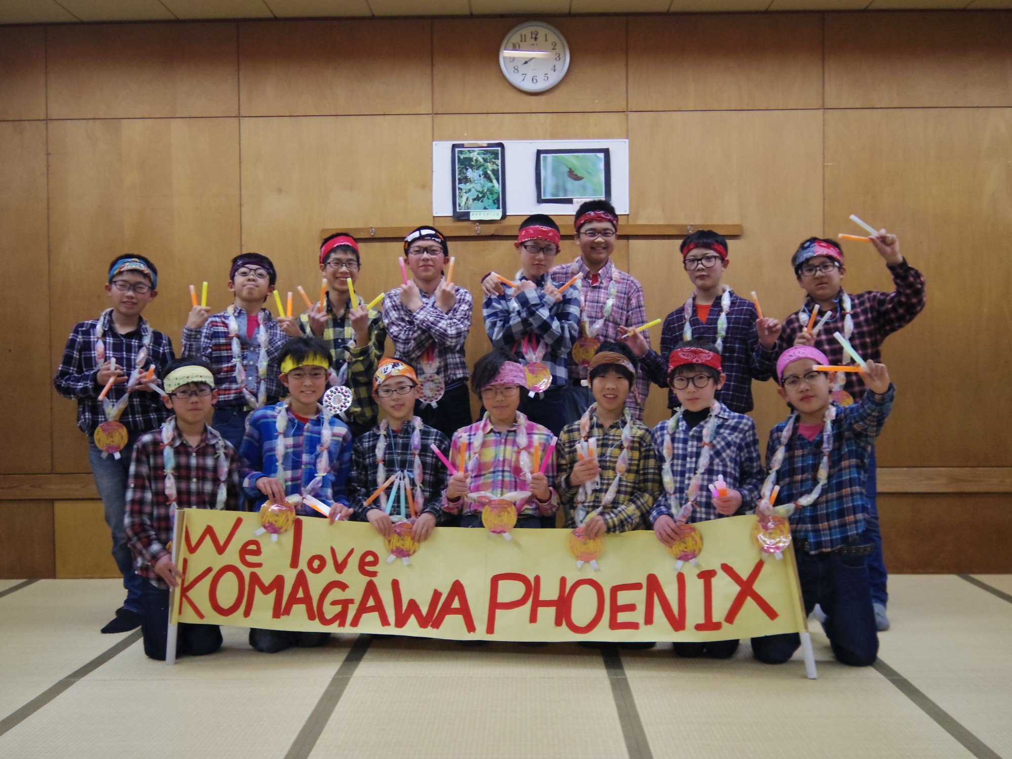 高麗川フェニックス男子 ６年のオタ芸 １５人の大人数で挑んだオタ芸はかなり見応えのある出し物でした バスケよりも練習したんじゃなかろうか 笑 T Co Cf9u2k5ia8 Twitter