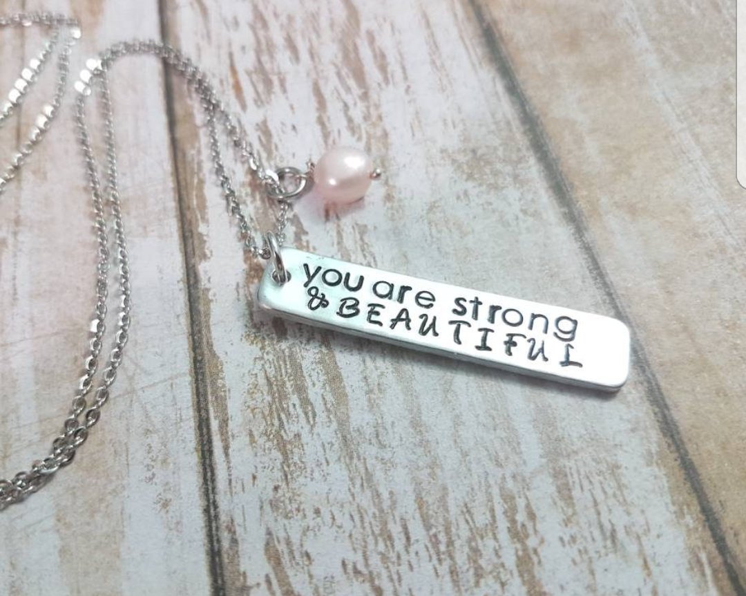 AHandstamped's tweet photo. Happy #IWD2018 Remember You are #strong &amp; #beautiful and #Youmakeadifference I'm #blessed to be a #womaninbiz this #WomensDay because people stood up for #WomensRights
Show someone they matter
https://t.co/PdMRLAOo3Q
#etsyshop #jewelry #yeg #fortsask #shoponline #handmade #gift https://t.co/x4MdbPhI1y