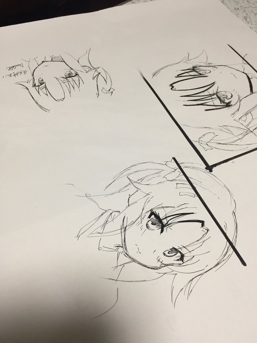 りゅうおうのしごとを見たけど何かに目覚めそうになった。。。
夜叉神あいを描いたけど一つも納得いかないと言う。 