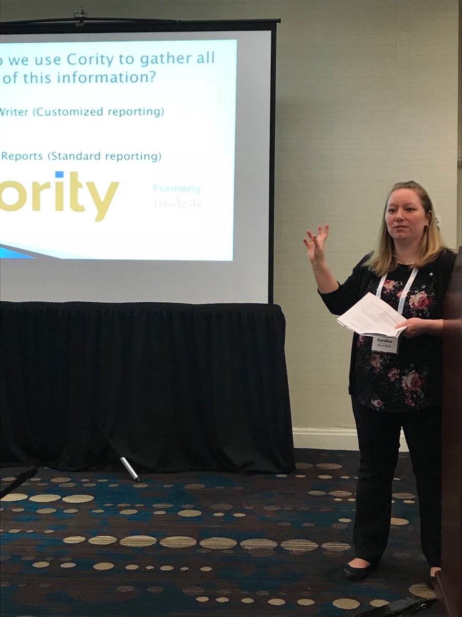 markwallace100's tweet photo. Candice from Merck demonstrating how she uses the Cority system to improve data consistency and compliance, at NAEM 2018. https://t.co/jFErEZ7Yrt