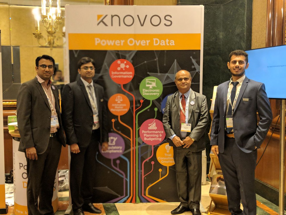 KnovosOfficial's tweet photo. #IPR2018 Pharma IPR Conference
Team @KnovosOfficial had a great day interacting with some of the stalwarts of the industry.
PS: Don't miss-out on the "Spin The Wheel, Win the deal at our booth.
@KPalsana @ThakorVakil @jayeshkhamar @HarshJobanputr1 https://t.co/ZViPEhw8cm