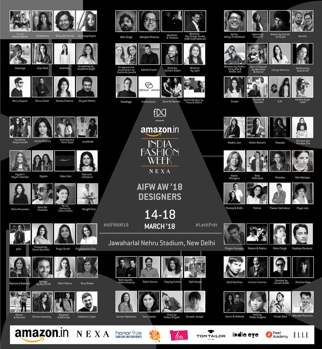 fdciofficial's tweet photo. Almost 100 designers will present their ideas through the medium of ensembles on the runway and exhibit area, making it a memorable season. Are you ready? #AIFWAW18 #LetItPret
.
.
.
@AmazonFashionIn @NexaExperience https://t.co/DomuyzyVdK