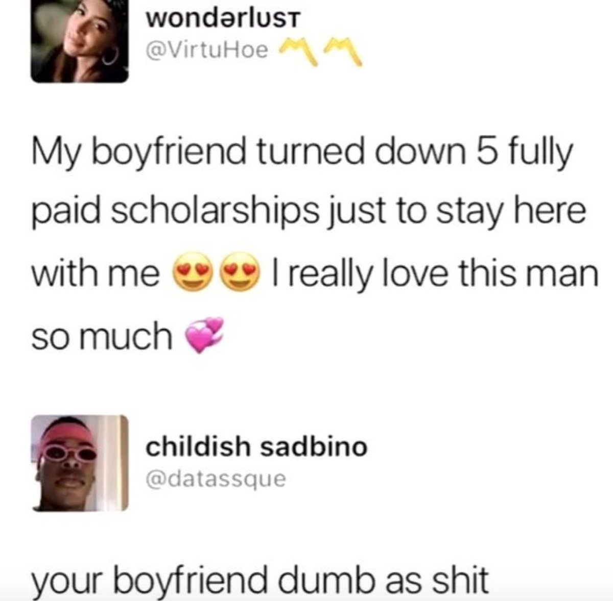 MensHumor's tweet photo. Congrats on ruining this dude's life. https://t.co/kEBQBZwN0Q
