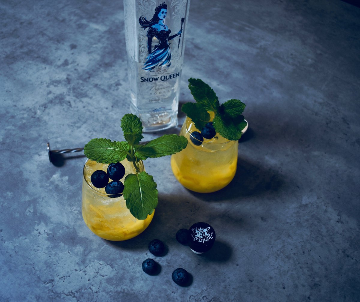 Cheers to #internationalwomensday2018 Celebrating with Mango and Blueberry Snow Queen Vodka Cooler.