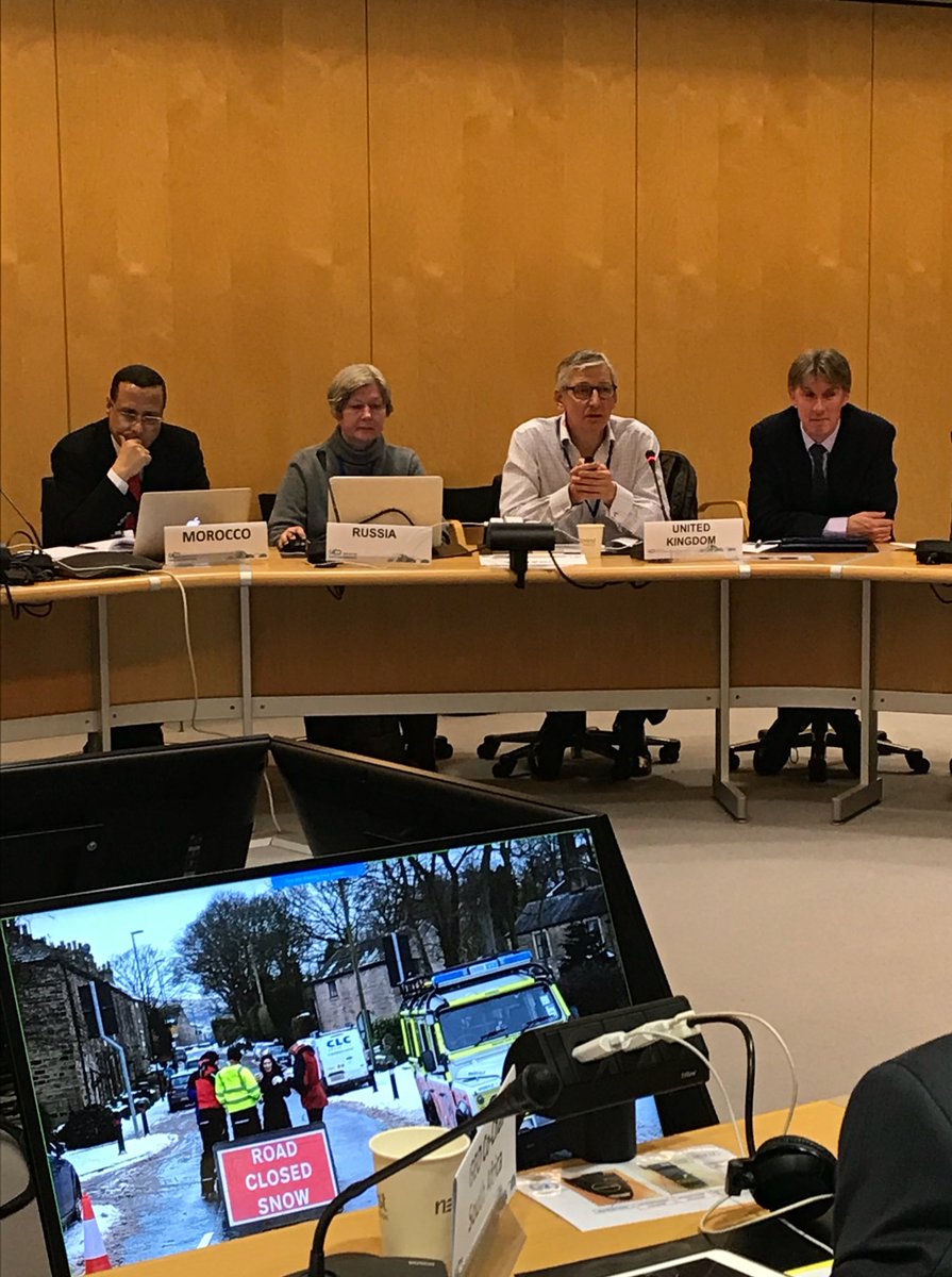 iceiceclimber's tweet photo. How do national governments respond to extreme weather events? @NigelClifford1 CEO @OrdnanceSurvey presents the #UK’s Natural Hazards Partnership to @GEOSEC2025. https://t.co/MpApyf2prN https://t.co/9fDR0T0IoG