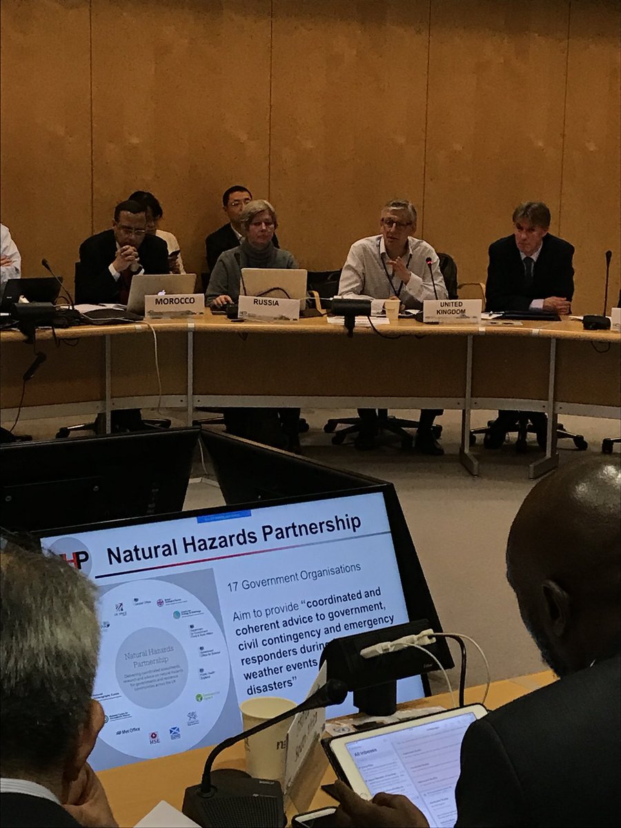 iceiceclimber's tweet photo. How do national governments respond to extreme weather events? @NigelClifford1 CEO @OrdnanceSurvey presents the #UK’s Natural Hazards Partnership to @GEOSEC2025. https://t.co/MpApyf2prN https://t.co/9fDR0T0IoG