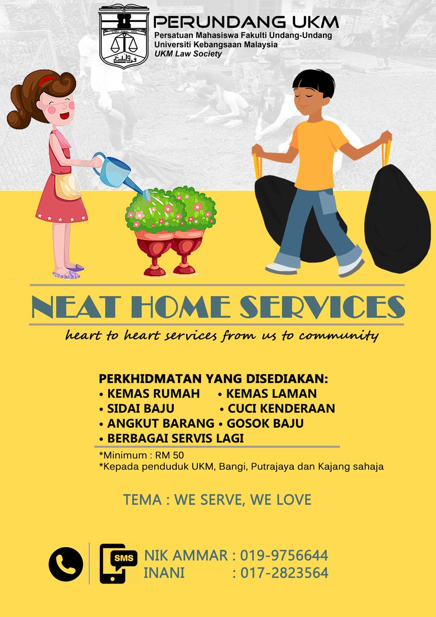 Twitter पर Perundang Ukm Good News To Citizens Of Bangi Kajang Amp Putrajaya We From Perundang Are Here With A Budget Home Cleaning Service We Are So Motivated To Serve The Community
