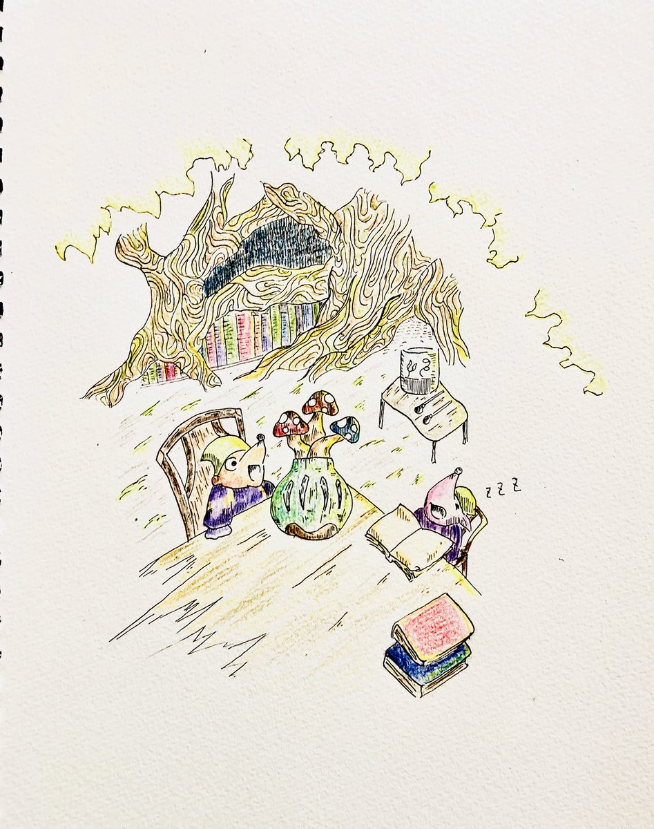 けむり Twitterissa 大発明は突然に ファンタジー 童話風 イラスト イラストの森 イラスト置き場 イラスト基地 絵描きの輪 絵描きさんと繋がりたい 絵描き人 創作クラスタと繋がりたい