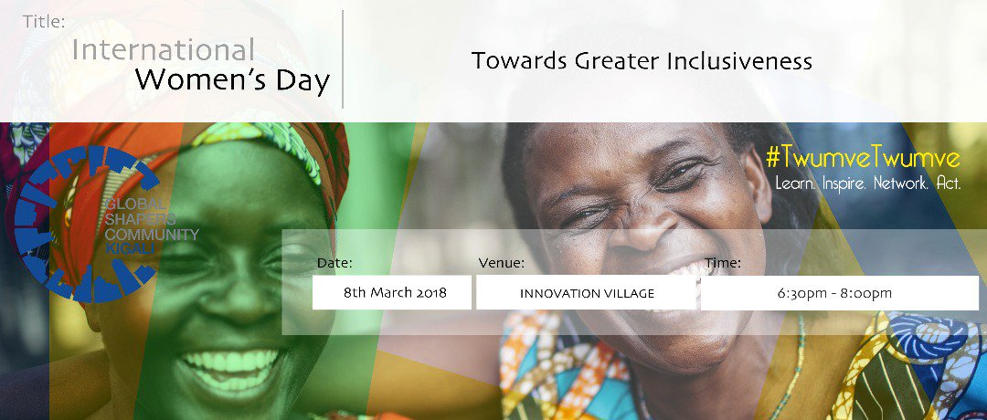 KigaliShapers's tweet photo. Today's panel "Towards Greater Inclusiveness" will be moderated by @MichaellaRu - Outgoing curator of the Kigali Global Shapers. #ConversationsThatMatters #Gender #IWD2018 @wef @globalshapers @abdullahialim https://t.co/KsiQsZ4grA