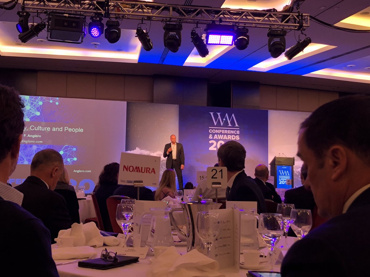 EmsBlack's tweet photo. No matter where we are in life, we are all affected by artificial intelligence says @ThomasAnglero @CitywireWealth #WMConf https://t.co/LuvqKY1Vhx