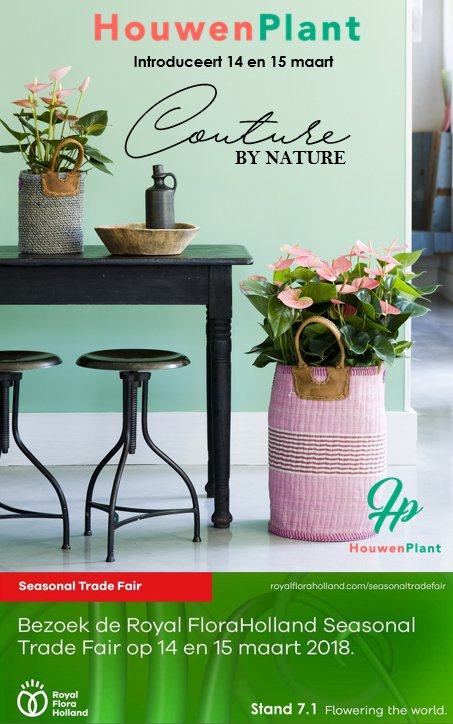 Houwenplant introduceert COUTURE BY NATURE 14 en 15 maart op de FloraHolland Seasonal Trade Fair. Nieuwsgierig.... kom kijken stand 7.1!