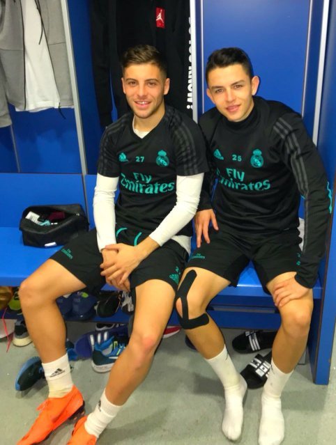 Después del entreno con el fenómeno @Alvaro10fidalgo! Y con la mente puesta en el sábado! 🤜🏼🤛🏼 #HalaMadrid