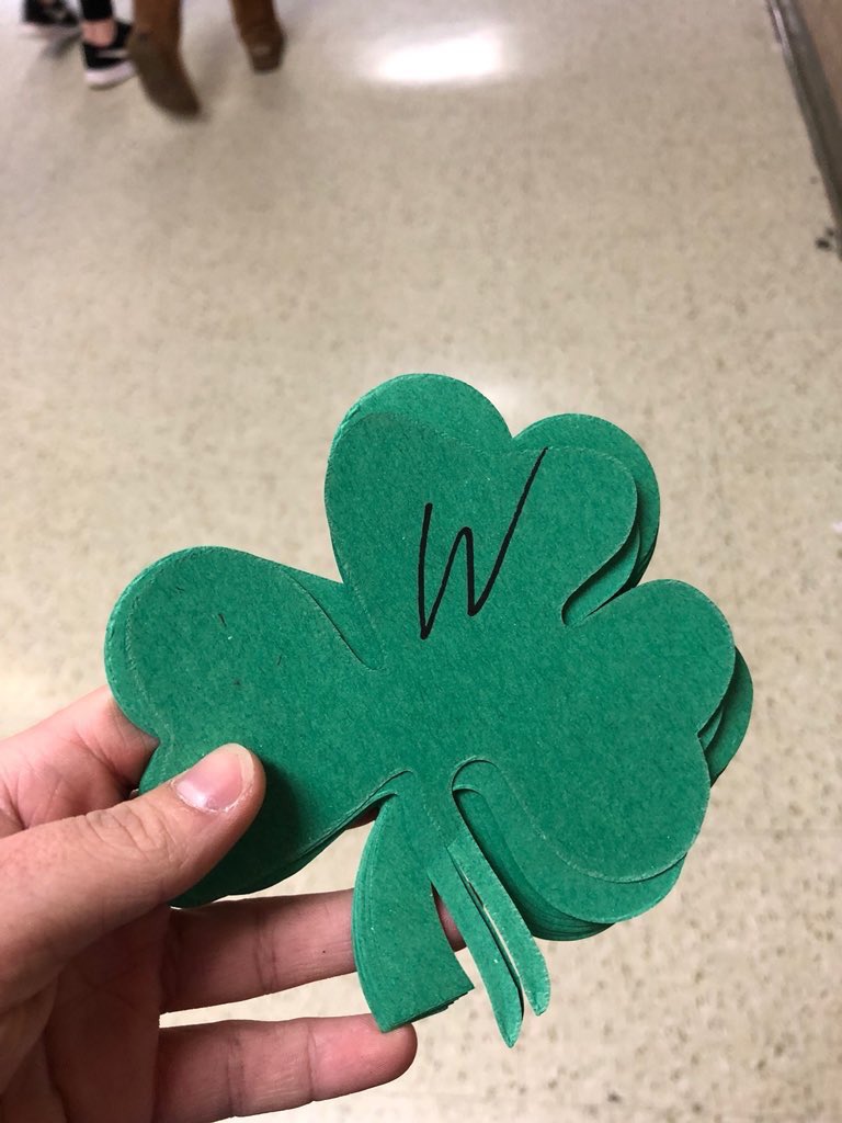 Look for these shamrocks while you’re walking around school today! If you find a shamrock with a “W” on it and bring it in to to The Hot Spot you’ll get $.50 off any item! Good Luck Searching!!! #shamrocksearch #luckofthebear 🐻☘️
