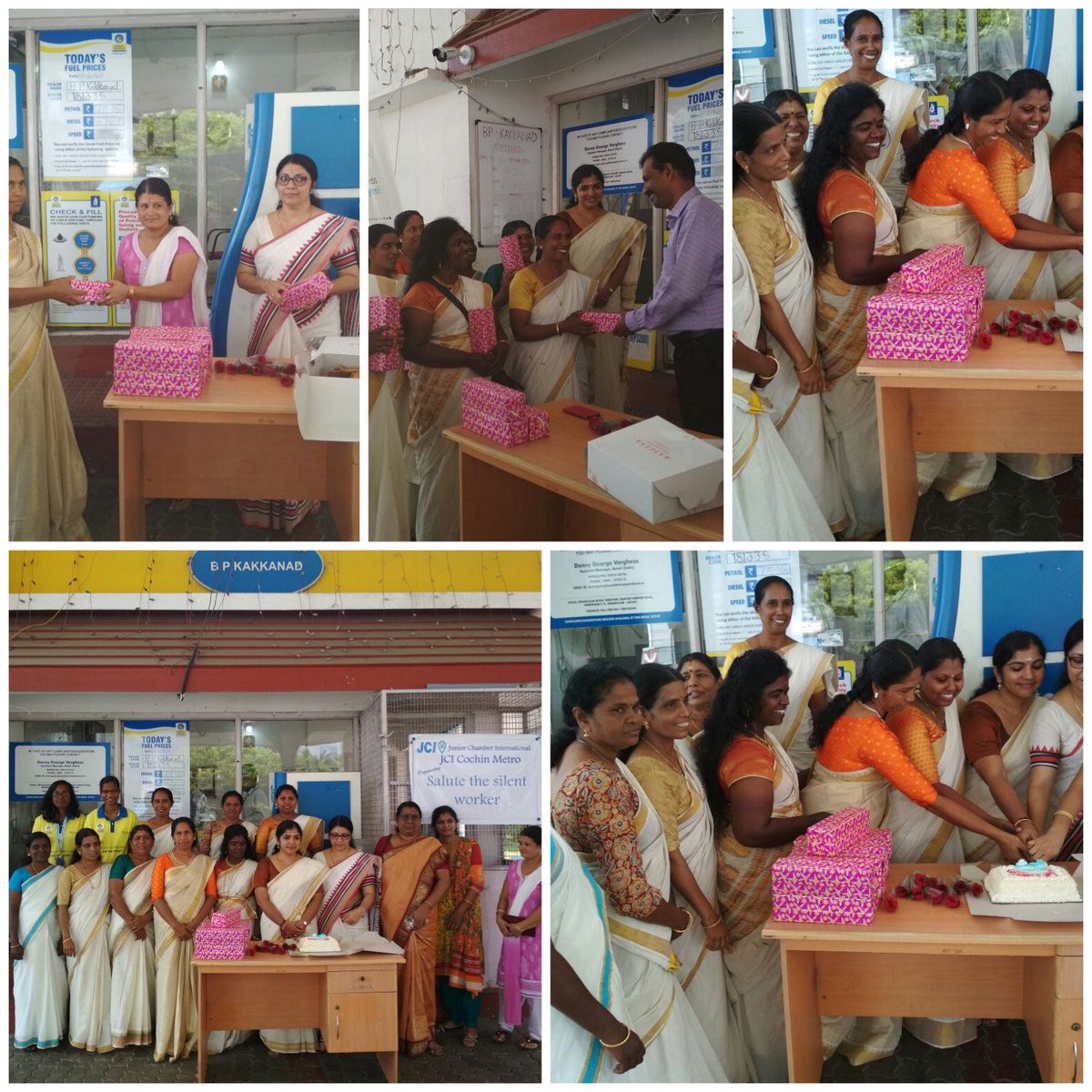 BPCRetailErnaku's tweet photo. #InternationalWomensDay celebrations at @BPCRetailErnaku @BPCLRetail @BPCLimited @AbbasAkhtar18 @ravips25 @vrharikishen @singharunbpcl https://t.co/Aq4yICPTjz