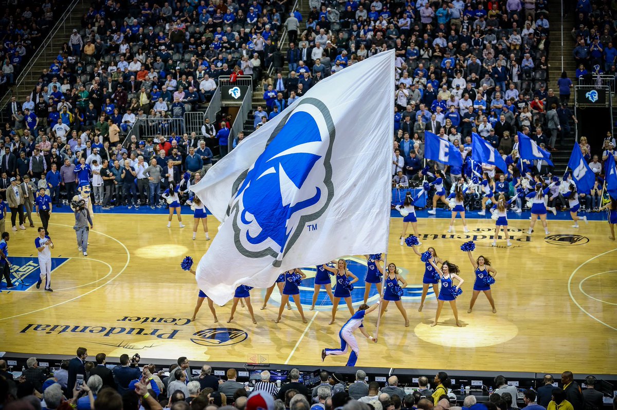 SHUSapphires's tweet photo. “Hoist the Colors” &amp; pull out your “Pirate Blue”, the SHU Sapphires are heading to MSG tonight, are you? It’s Game Day Pirate Nation!! Come support the Seton Hall Pirates as they take on the Butler Bulldogs in the quarter-finals of the BET at 9:30pm! 📷: @gabe_rhodes 💙 #HALLin https://t.co/1Ah2fQAxbs
