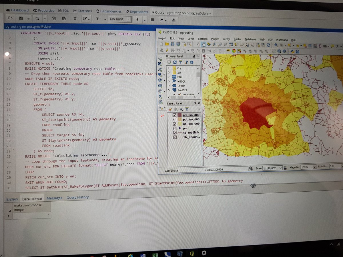 cn174's tweet image. Excellent intro tutorial to #pgrouting by @mixedbredie It works!! Thanks :) #foss4gUK