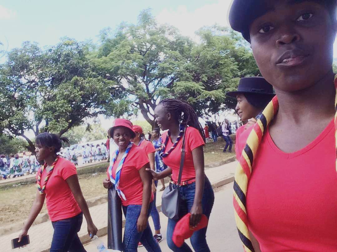 gracetyl77's tweet photo. Today, the YESS Team Zambia 2018 participated in the Women's Day March Past, 2018 in Lusaka. They were accompanied by their Peer and Project Coordinator.  📷 Grace Moono #pressforprogress #IWD2018 #pledgingforprogress @wagggs_world https://t.co/1VhvhHioRy