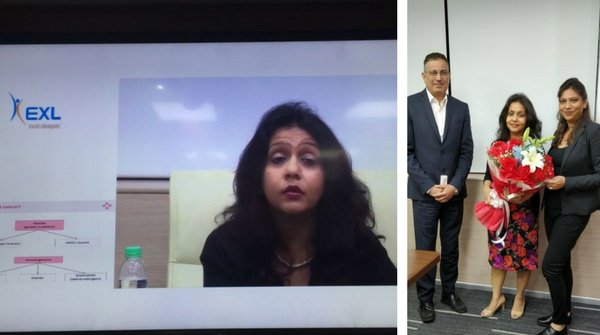 exl_service's tweet photo. On #InternationalWomensDay, we at EXL organized a special, global and digital webinar focused on women’s health. #WE #DiversityAtExl #EXLCares https://t.co/wlpQkBJHgX