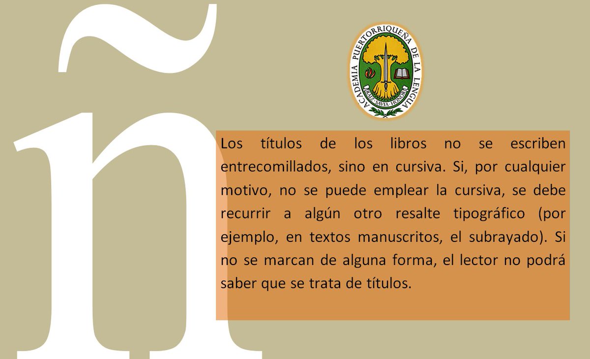 AcademiaPR's tweet photo. #PreguntasFrecuentes | Los títulos de los libros | #AcademiaPR https://t.co/oWdMNGVuKV