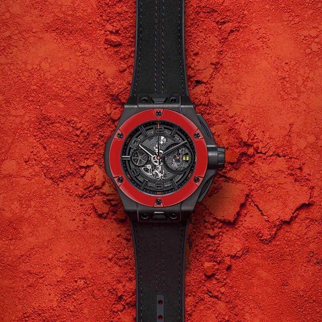 Luxeaumasculin's tweet photo. NEW #BigBangFerrari Carbon Red Ceramic. @hublot #RedCeramic #TheArtOfFusion #bigbang #luxurywatch #red #luxury #fashion #luxeaumasculin https://t.co/bgv1S2olpv