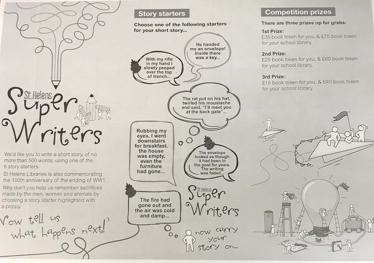 Mrs_Loz's tweet photo. Year 6, the challenge is set! Who will become one of St Helen’s Super Writers? @parishschool1 #sthelenslibraries https://t.co/qw6e6cQJld
