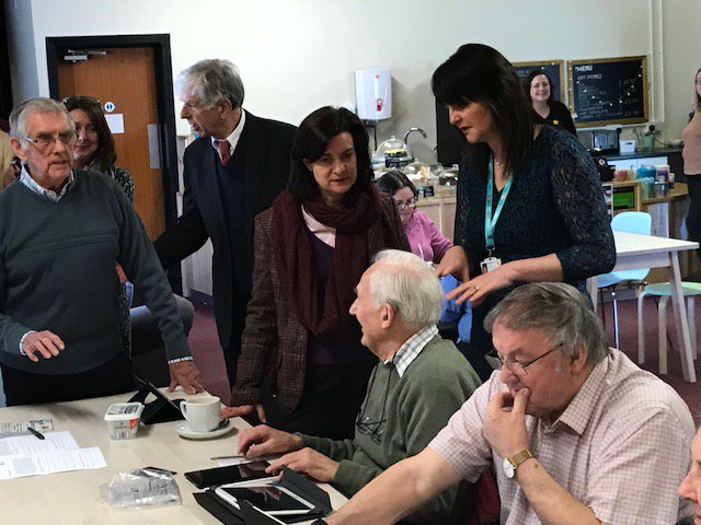 alwcymru's tweet photo. Kathryn Robson, Chief Executive of Addysg Oedolion Cymru | Adult Learning Wales said, "This class not only helps address a skills-need but also brings people together helping to combat other issues such as feelings of isolation and loneliness.” https://t.co/rjvBRjfswq