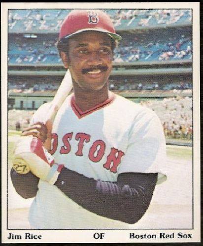 Happy 65th birthday to Jim Ed Rice, whose \75 Topps card isn\t the only rookie-era issue:   