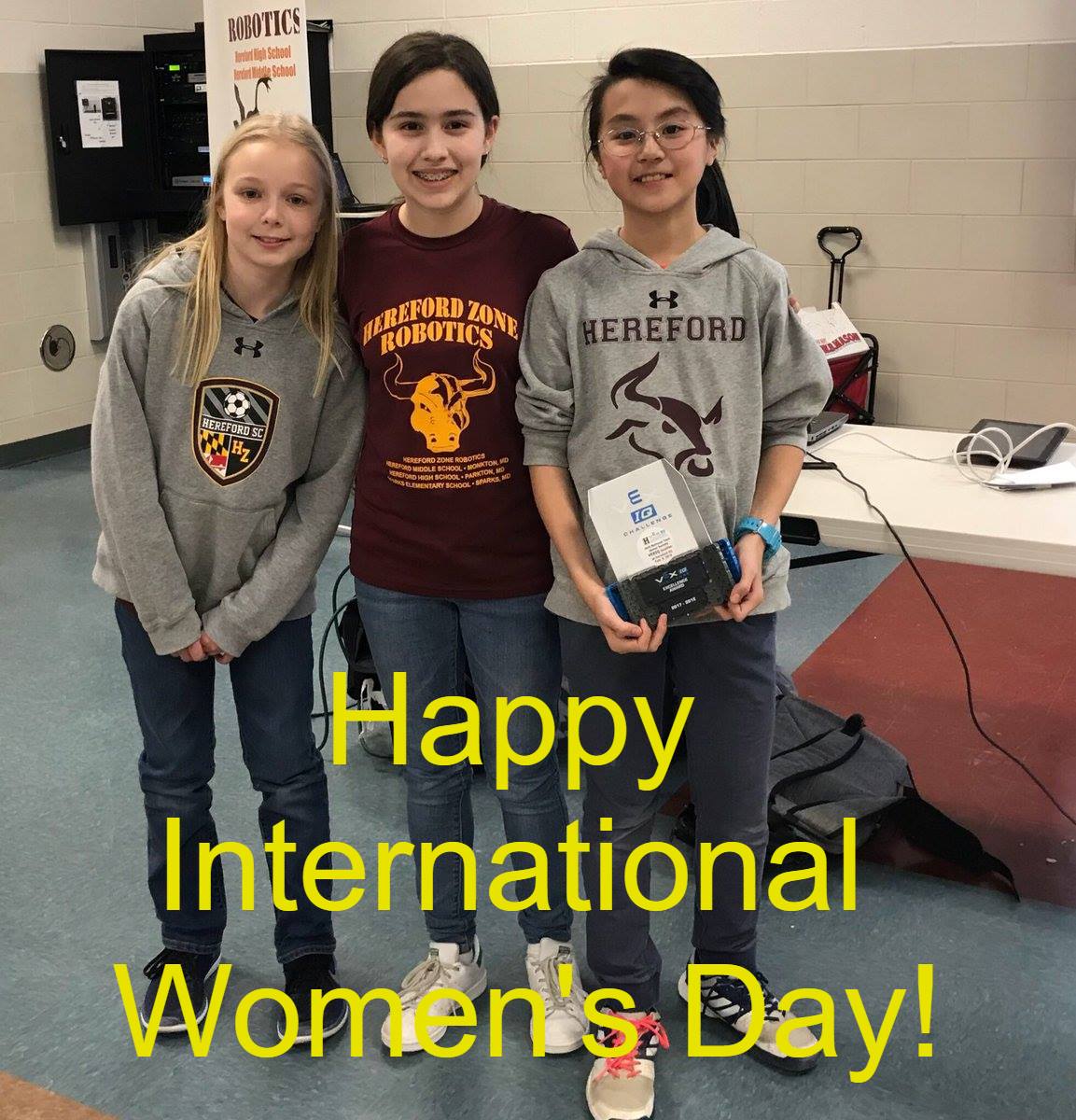 Happy International Women's Day!  Celebrating the great talents of ALL of our female students!
@VerlettaWhite @BaltCoPS @grobertsbcps @Hereford_MS @HMSCounselors 
#InternationalWomansDay #girlsrule #CelebrateScience #celebrategirls