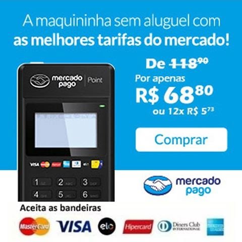 Franklyn enviou R$ 50 para você comprar a sua maquininha de cartões e receber pagamentos com o Mercado Pago Point. Para garantir o seu desconto, acesse agora mesmo: goo.gl/wQF17j.