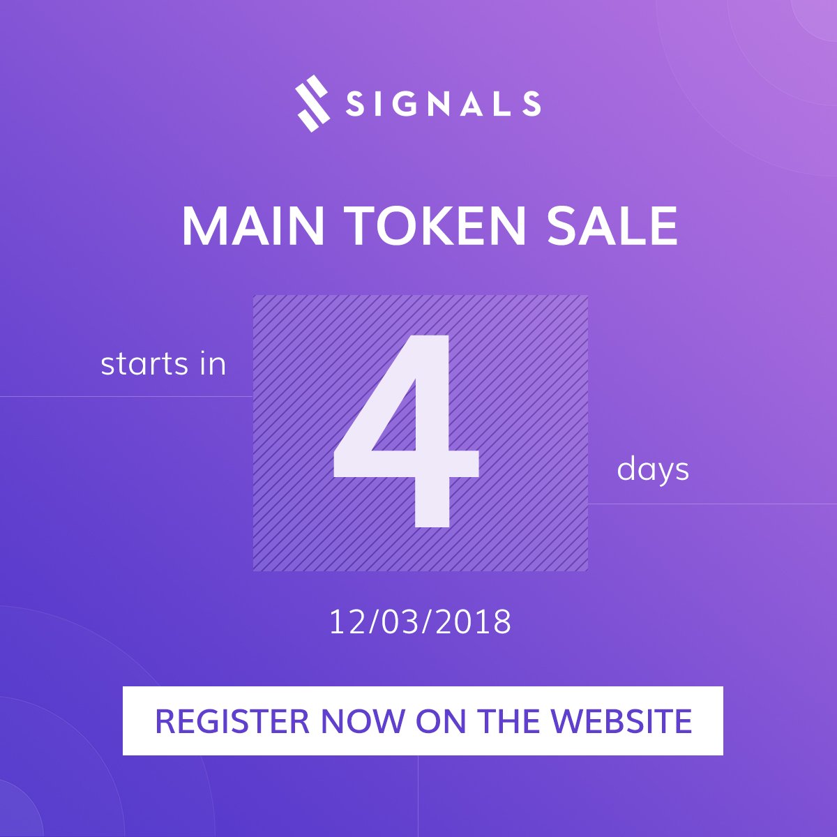 Signals_Network's tweet image. Only 4 days left before the future of cryptotrading begins. Complete your registration in advance and reserve your spot for March 12!

▶️ signals.network/token-sale-reg…