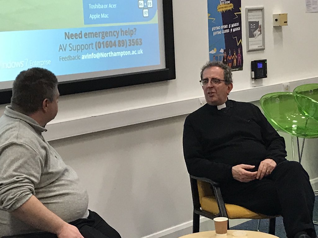 Just finished a talk with @RevRichardColes. Talking about about his life and career including working on <a href="/BBCRadio4/">BBC Radio 4</a>.  <a href="/Journalism_UoN/">Journalists@UON</a> <a href="/UniNorthants/">UniofNorthampton</a>