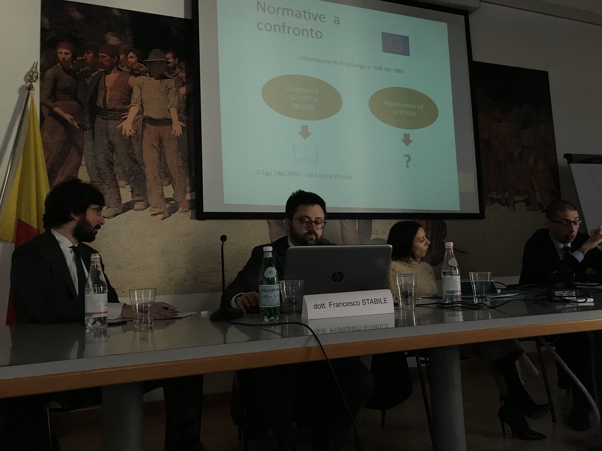 Oggi parliamo dell’impatto del #GDPRPrivacy sugli studi legali: informatica, dati da trattare, consenso. Presente la dott.ssa Gualandris dello studio <a href="/sghslawfirm/">sghslawfirm</a> <a href="/giovaniavvocati/">AIGA GiovaniAvvocati</a> <a href="/savona_marta/">Marta Savona</a> <a href="/FlGroupInt/">FL Group International</a>