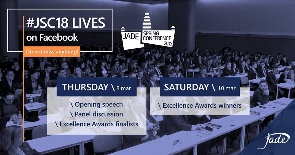 JADE_Portugal's tweet photo. Do not miss anything of #JSC18!!

Follow the facebook page of @JADEnetwork -> https://t.co/psmcPZGBcD

#TogetherWeGrow #WeGenerateImpact https://t.co/rjrPS011xi