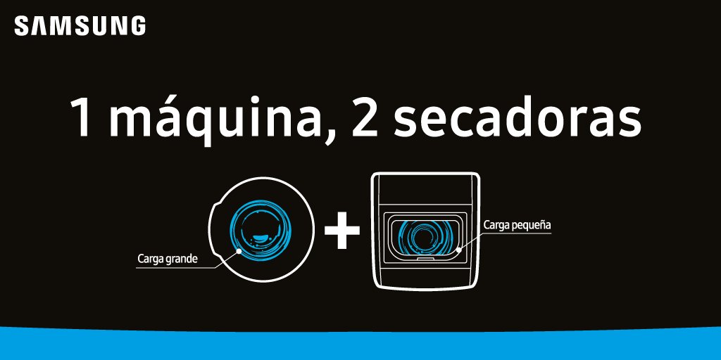 SamsungLatin's tweet photo. ¿Te imaginas utilizar para el cuidado de tu ropa 2 compartimientos distintos en 1 equipo? ¡Ahora es posible con la nueva #FlexDry! ➡️ https://t.co/FUFWgzXFO4 https://t.co/1zALCjhHLV