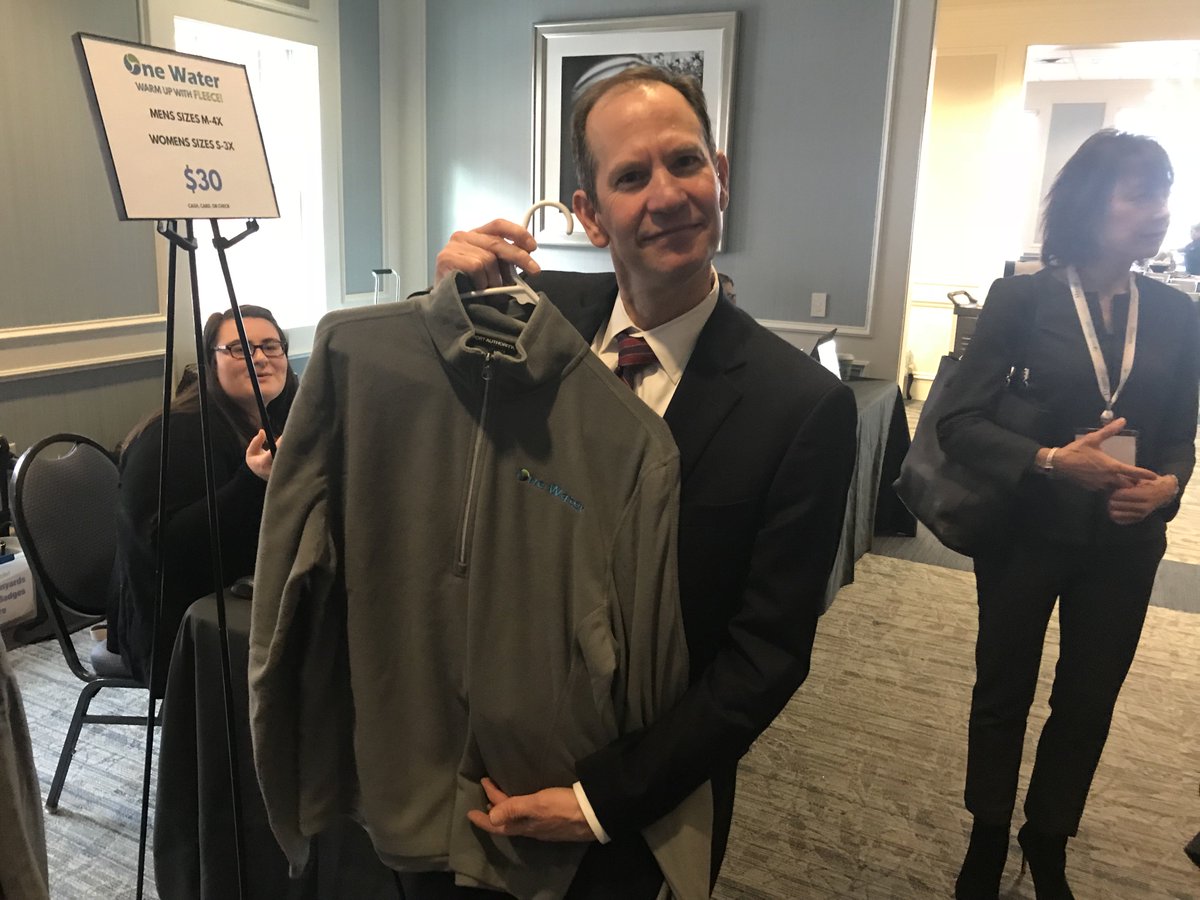 Looking good <a href="/fjsmithosu/">Fred Smith</a> modeling a One Water fleece! If you are at #OWEAGovtAffairs YOU TOO can grab one for $30. #lookinggood #water #wastewater #stayingwarm #professionaldevelopment