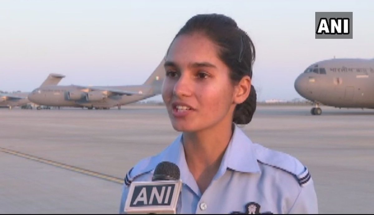 I've done my schooling from a Hindi medium school. The journey of being a fighter pilot has been about a lot of learning. I'm still in the training phase of being an independent pilot: Flying Officer Avani Chaturvedi. #WomensDay