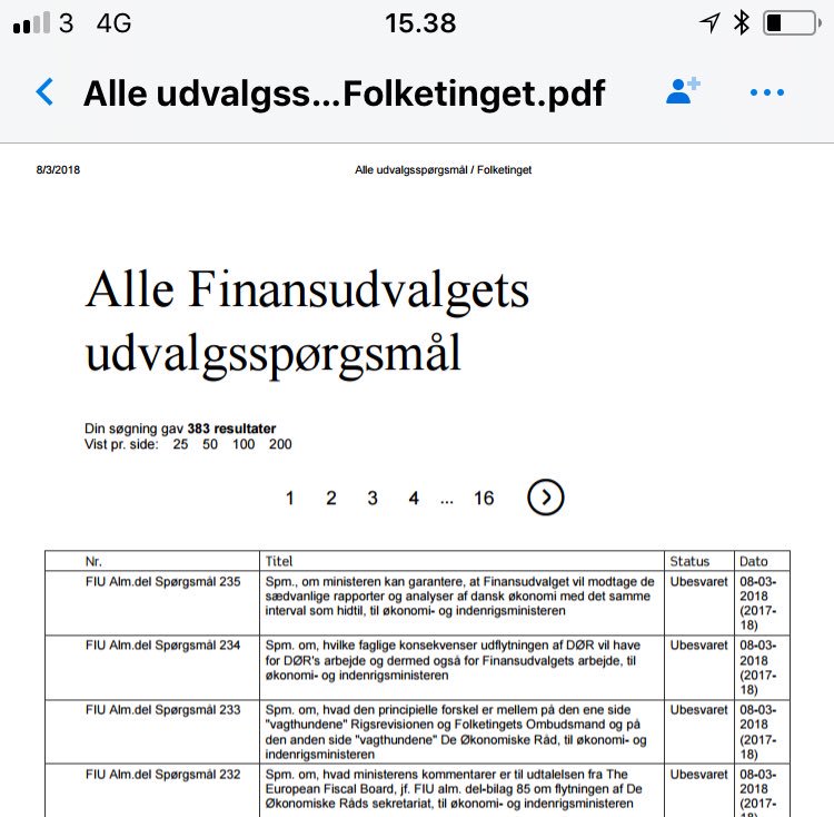 DalgaardCarl's tweet photo. Finansudvalget er vist blevet nysgerrig på udflytningen af DØRS. Spændende at følge ressortministerens svar. #dkpol #dkoek https://t.co/UWY4BqW7Jh
