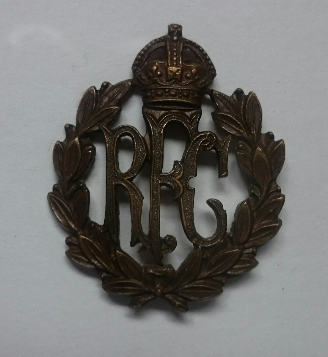 NAMgroundsman's tweet photo. As the RAF approaches it's Centenary a reflection on my Royal Flying Corps frame. Dated 16th September 1917 these items are now 101 years old nearly! https://t.co/xTiis0CIGI