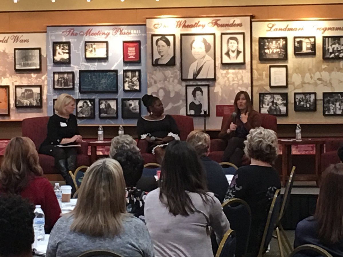 YWCASTL's tweet photo. Allison Hawk talking about value of solitude in finding your brand. https://t.co/mtVwnVVngL