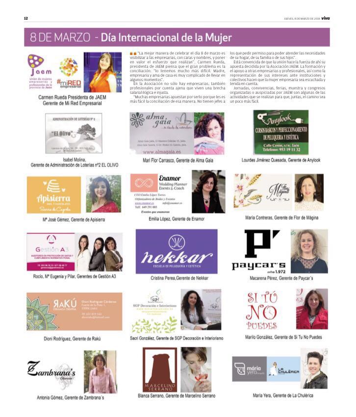 sinopuedes's tweet photo. 🗞🗞 Hoy en @VivaJaen 🗞🗞

#DíaInternacionaldelaMujer

@EmpresariaJaem https://t.co/Mbg7ZoQaQw