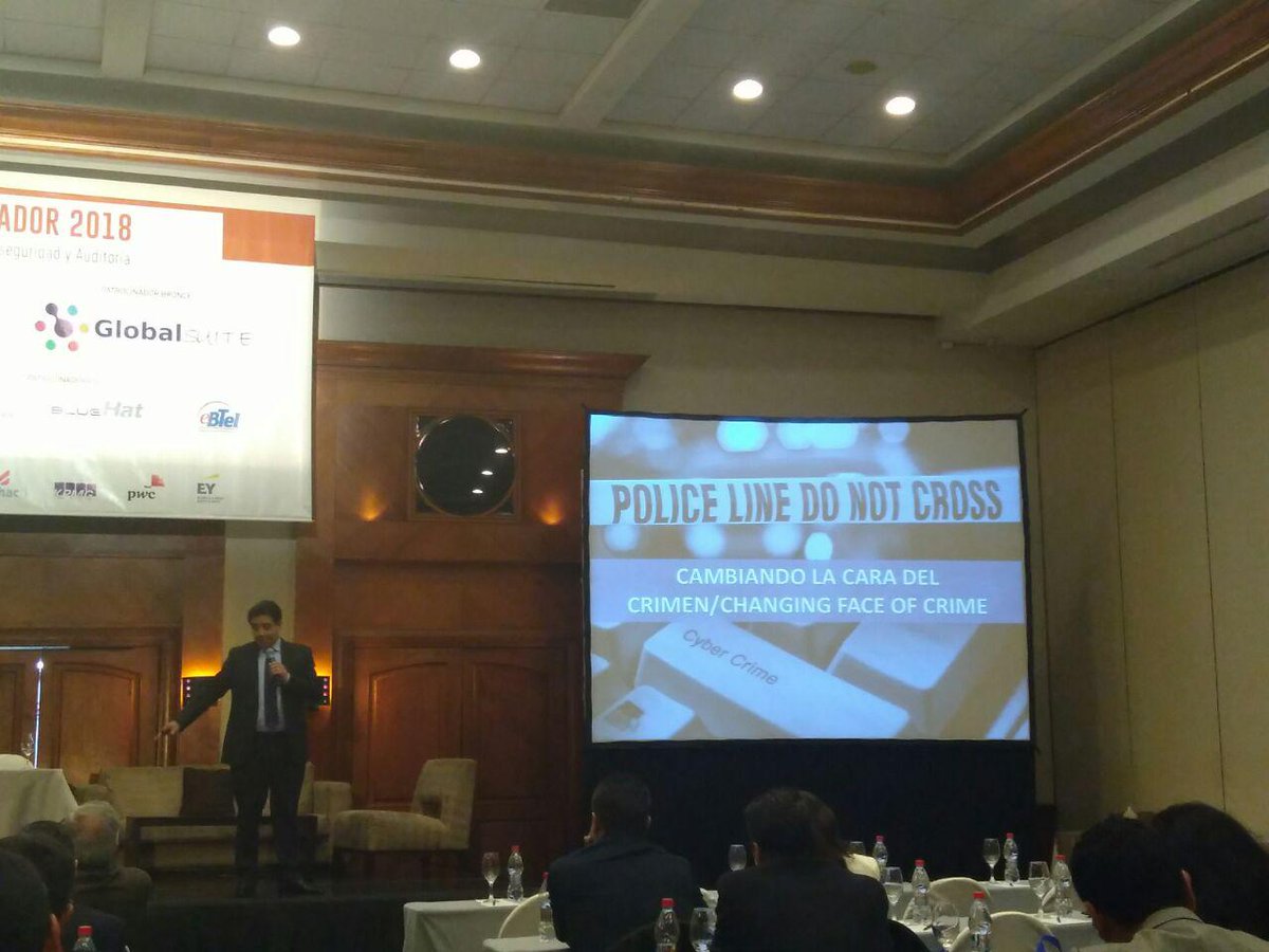usuariosdigital's tweet photo. #ISACAFULLDAYec Adrián Acosta, en la actualidad los profesionales de todas las áreas de investigación de las fuerzas de seguridad deben tener capacitación tecnológica. Vía @isacaEC https://t.co/g4tXePWTG0