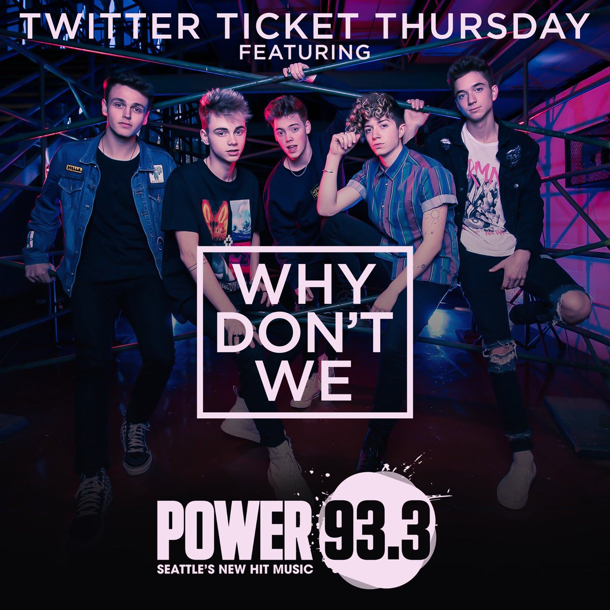Power933's tweet photo. It’s #TwitterTicketThursday featuring @whydontwemusic! Tickets are #SOLDOUT, but we have your chance to win them PLUS meet and and greet passes! Details here: https://t.co/mIP4ezsKiC https://t.co/aAtLPXQwZG